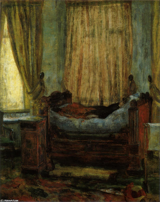 WikiOO.org - Encyclopedia of Fine Arts - Maleri, Artwork James Ensor - The Lady in Distress