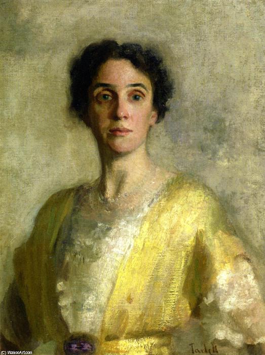 WikiOO.org - 백과 사전 - 회화, 삽화 Edmund Charles Tarbell - Lady in Yellow (Mrs. Codman)