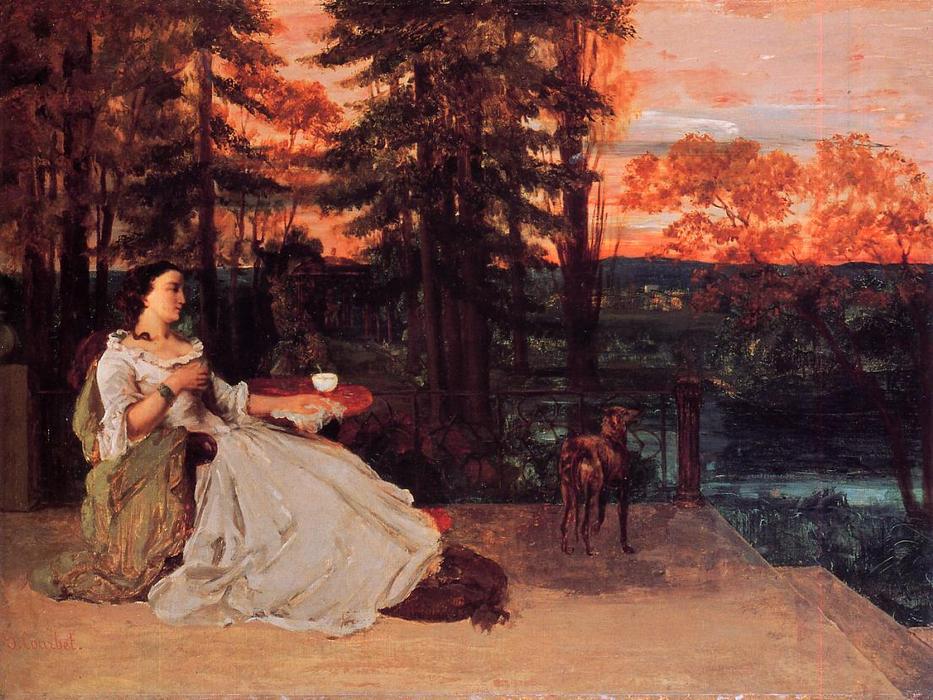Wikioo.org - The Encyclopedia of Fine Arts - Painting, Artwork by Gustave Courbet - The Lady of Frankfurt