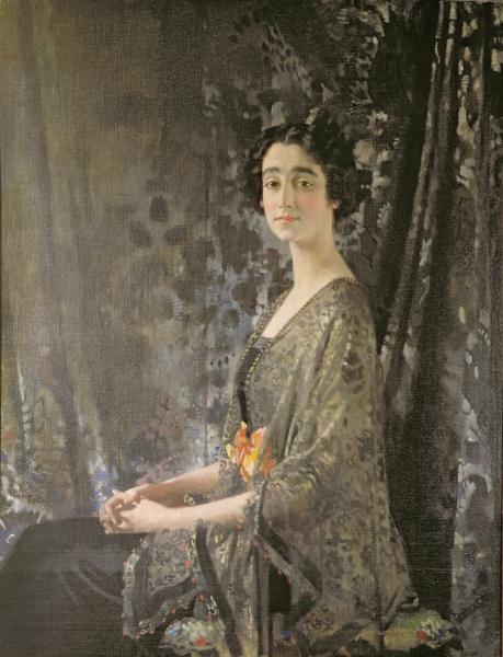 Wikioo.org - The Encyclopedia of Fine Arts - Painting, Artwork by William Newenham Montague Orpen - Lady Rocksavage