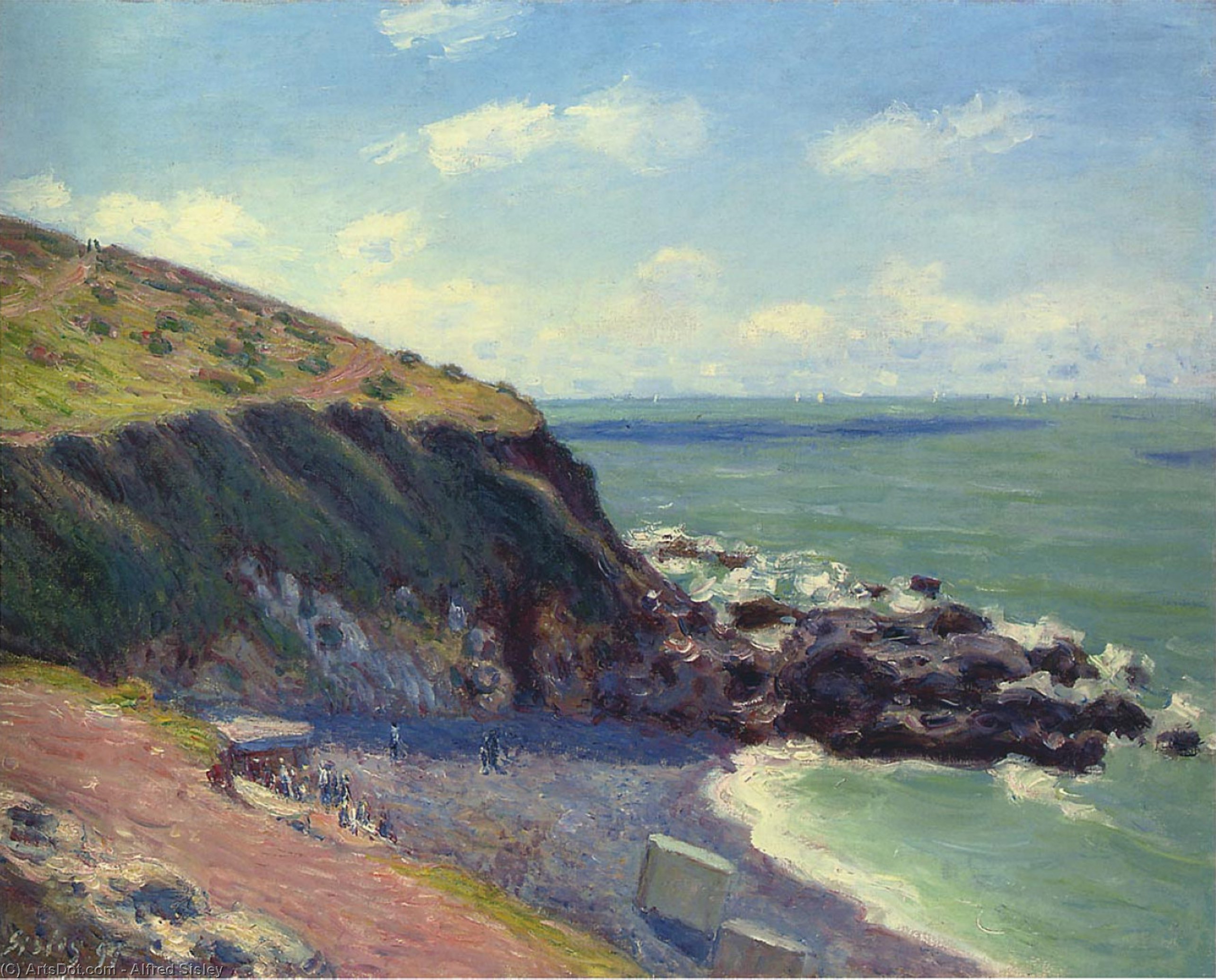 Wikioo.org - The Encyclopedia of Fine Arts - Painting, Artwork by Alfred Sisley - Lady s Cove