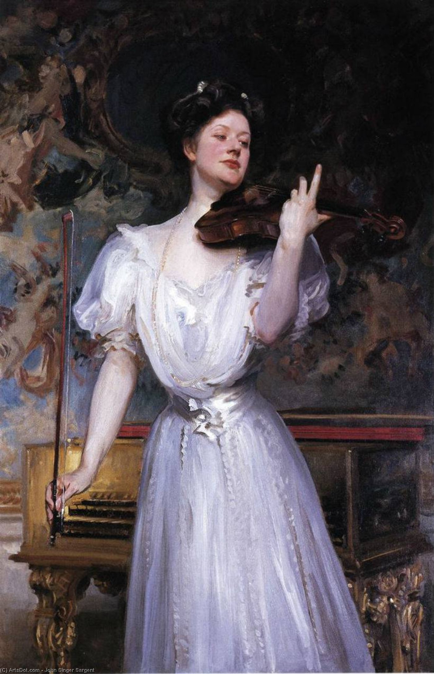 Wikioo.org - The Encyclopedia of Fine Arts - Painting, Artwork by John Singer Sargent - Lady Speyer (Leonora von Stosch)