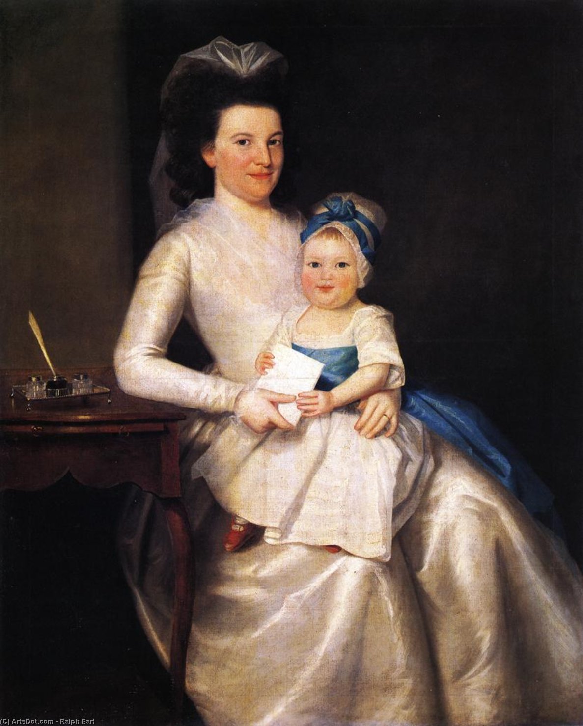 Wikioo.org - The Encyclopedia of Fine Arts - Painting, Artwork by Ralph Earl - Lady Williams and Child