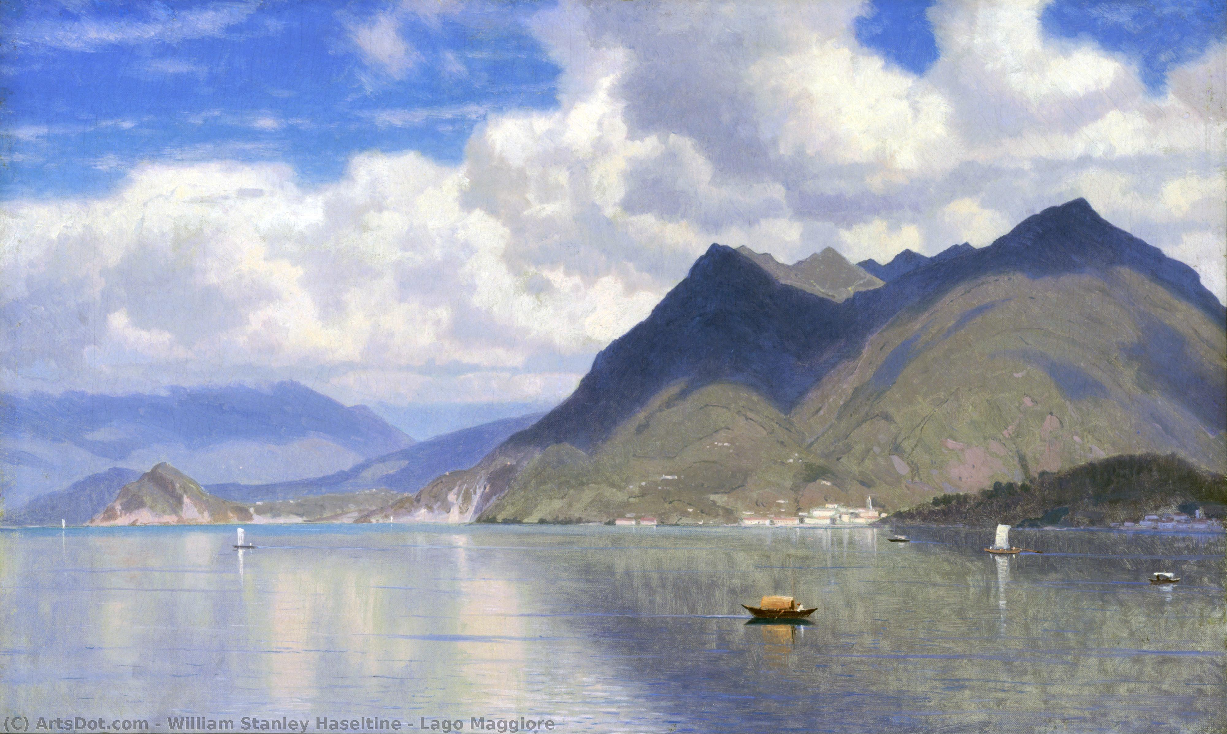 Wikioo.org - The Encyclopedia of Fine Arts - Painting, Artwork by William Stanley Haseltine - Lago Maggiore