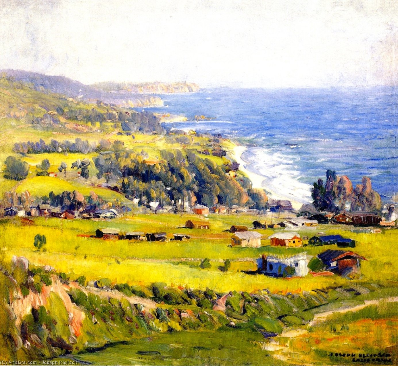Wikioo.org - The Encyclopedia of Fine Arts - Painting, Artwork by Joseph Kleitsch - Laguna Coastline