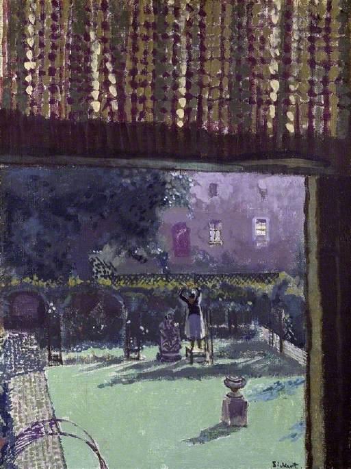 Wikioo.org - The Encyclopedia of Fine Arts - Painting, Artwork by Walter Richard Sickert - Lainey's Garden (also known as The Garden of Love)