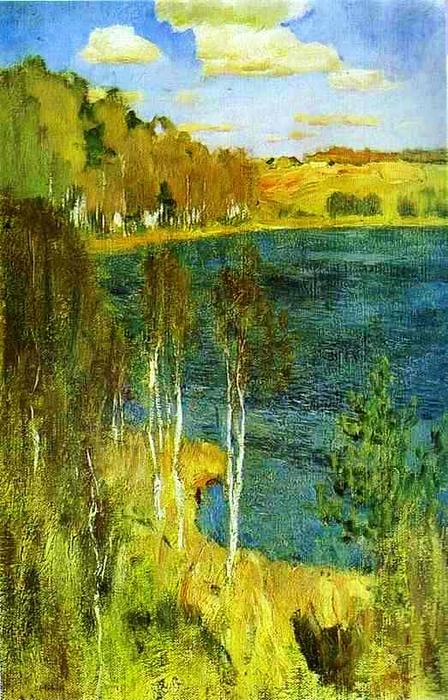 Wikioo.org - The Encyclopedia of Fine Arts - Painting, Artwork by Isaak Ilyich Levitan - The Lake