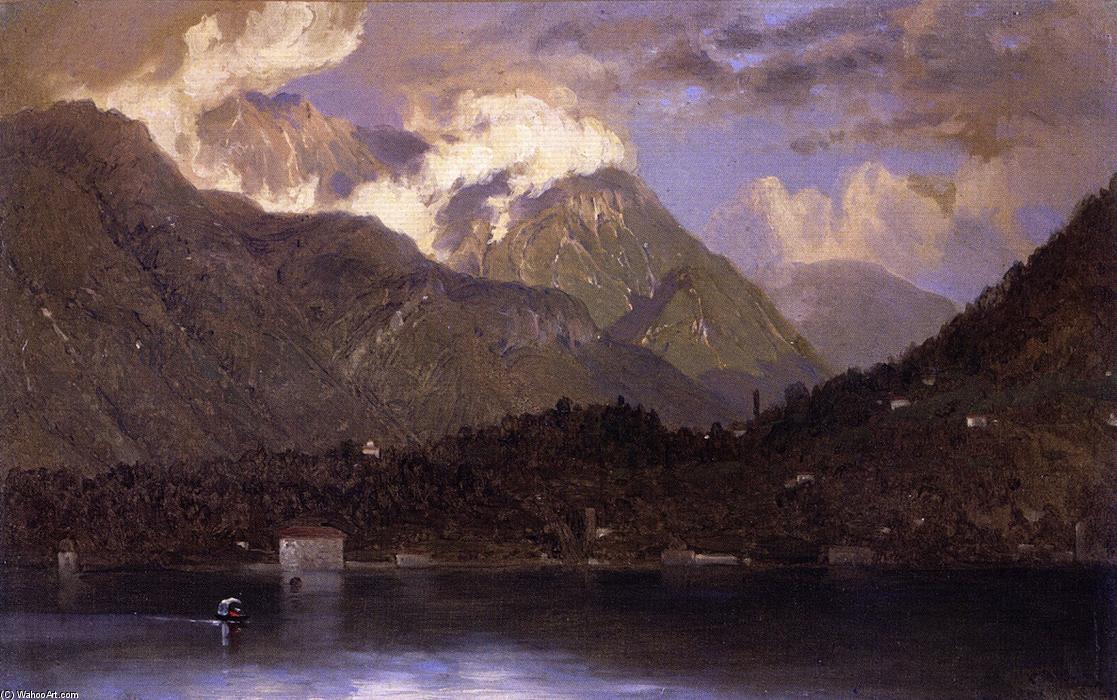 WikiOO.org - Encyclopedia of Fine Arts - Målning, konstverk John Ferguson Weir - Lake Como