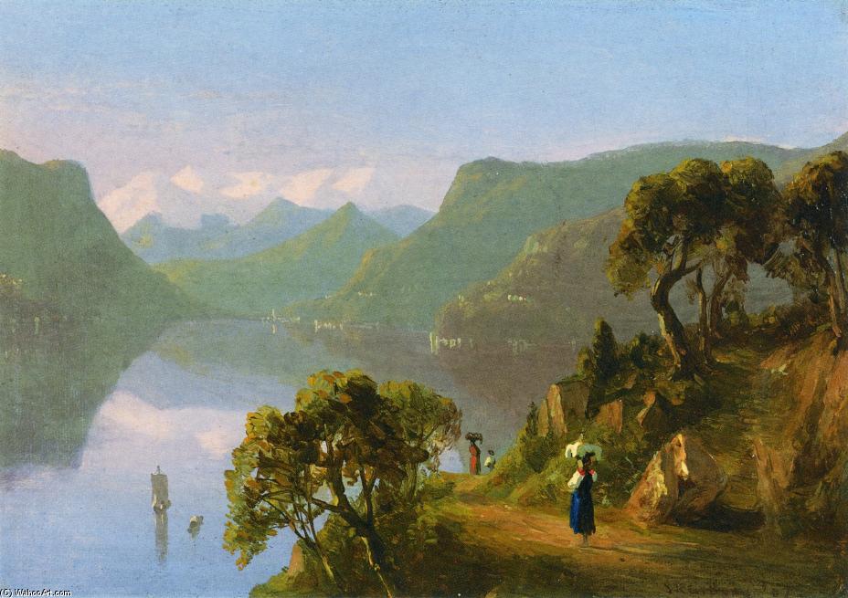 WikiOO.org - Encyclopedia of Fine Arts - Maľba, Artwork Sanford Robinson Gifford - Lake Como