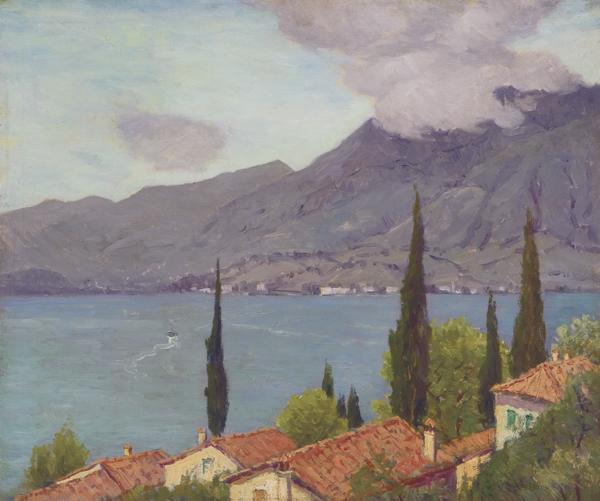 WikiOO.org - Εγκυκλοπαίδεια Καλών Τεχνών - Ζωγραφική, έργα τέχνης Charles Warren Eaton - Lake Como