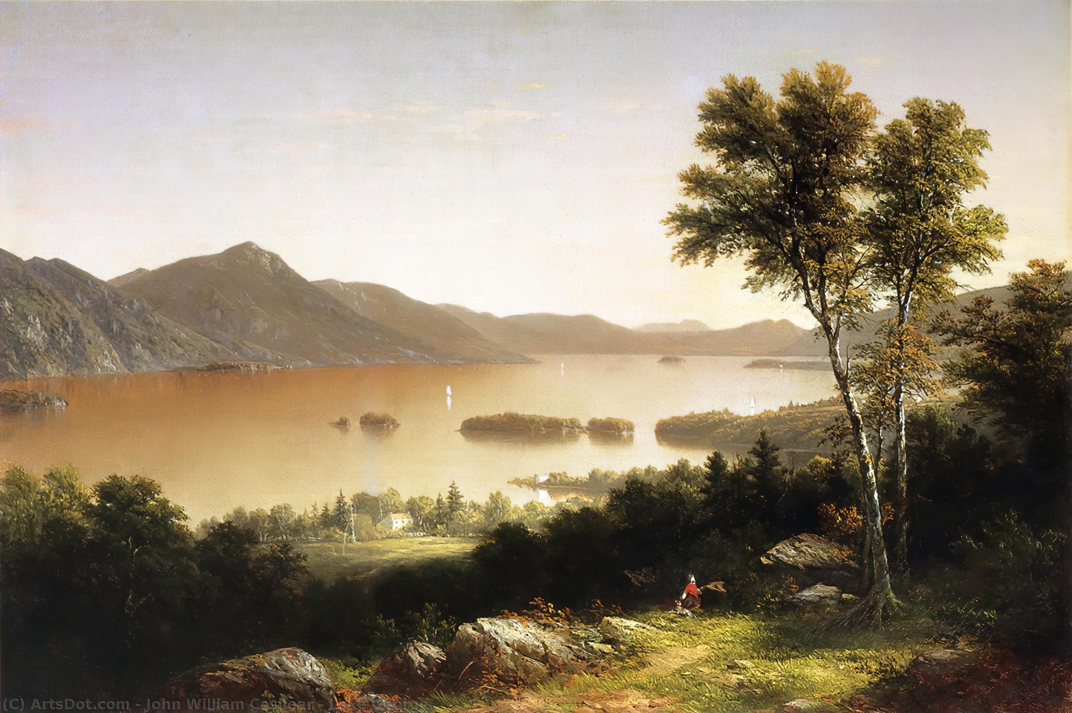 WikiOO.org - Εγκυκλοπαίδεια Καλών Τεχνών - Ζωγραφική, έργα τέχνης John William Casilear - Lake George