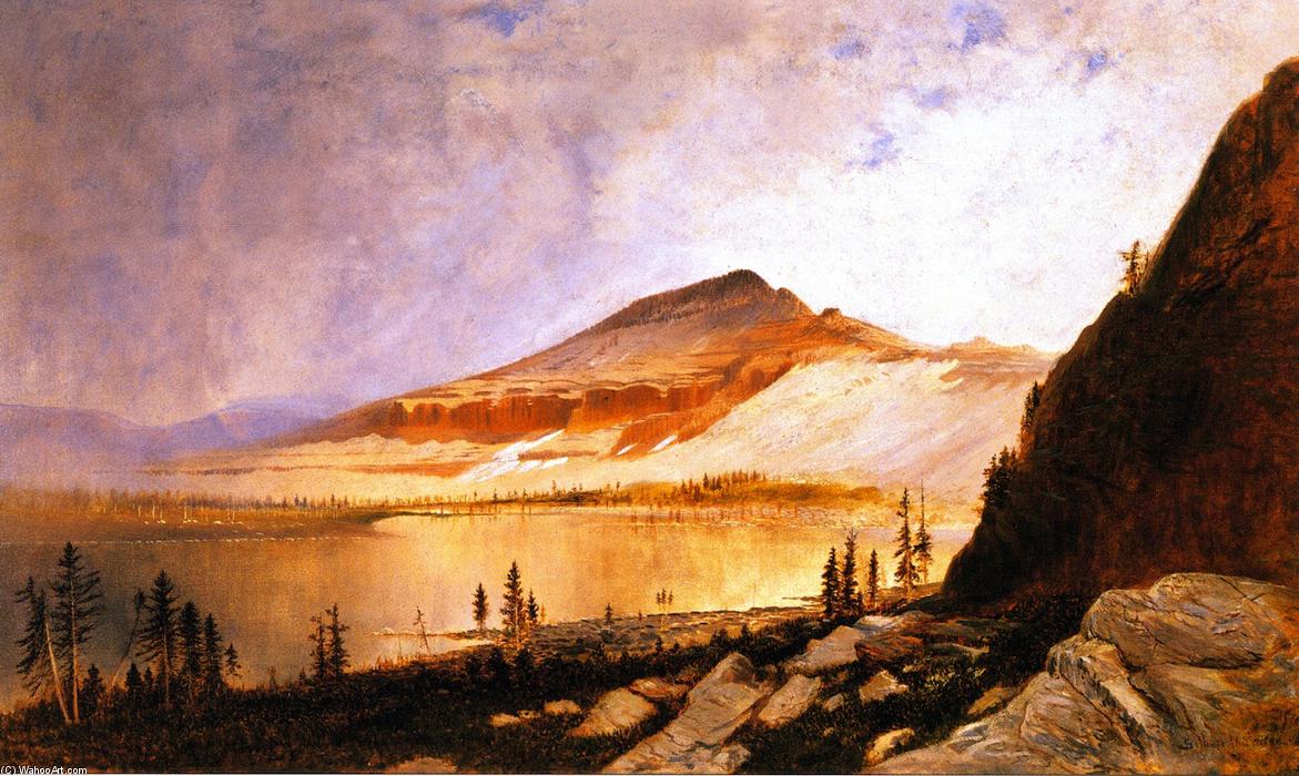 Wikioo.org - The Encyclopedia of Fine Arts - Painting, Artwork by Gilbert Munger - Lake Lall and Mount Agassiz, Uinta Range, Utah