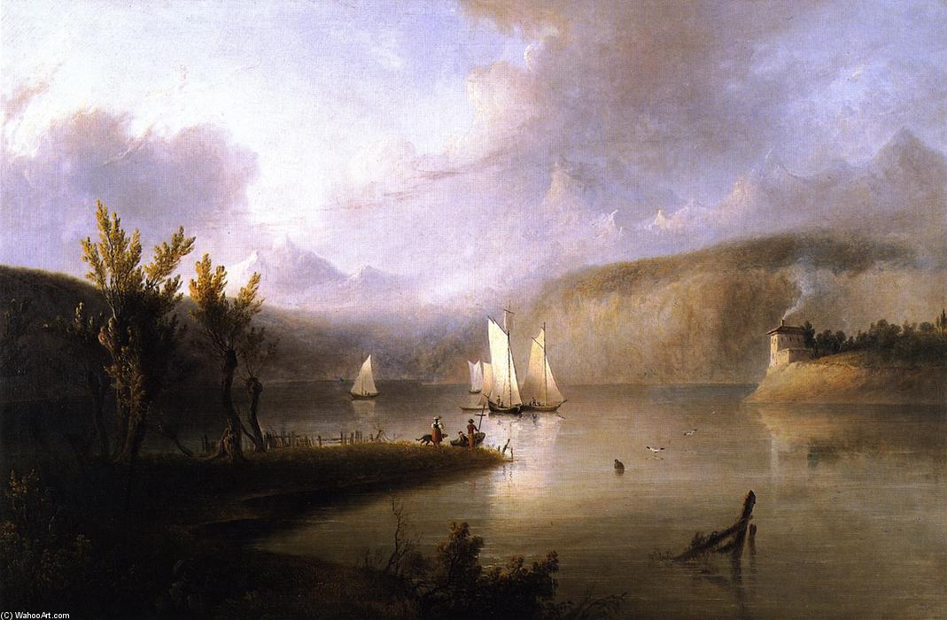 Wikioo.org - The Encyclopedia of Fine Arts - Painting, Artwork by Thomas Doughty - Lake Scene