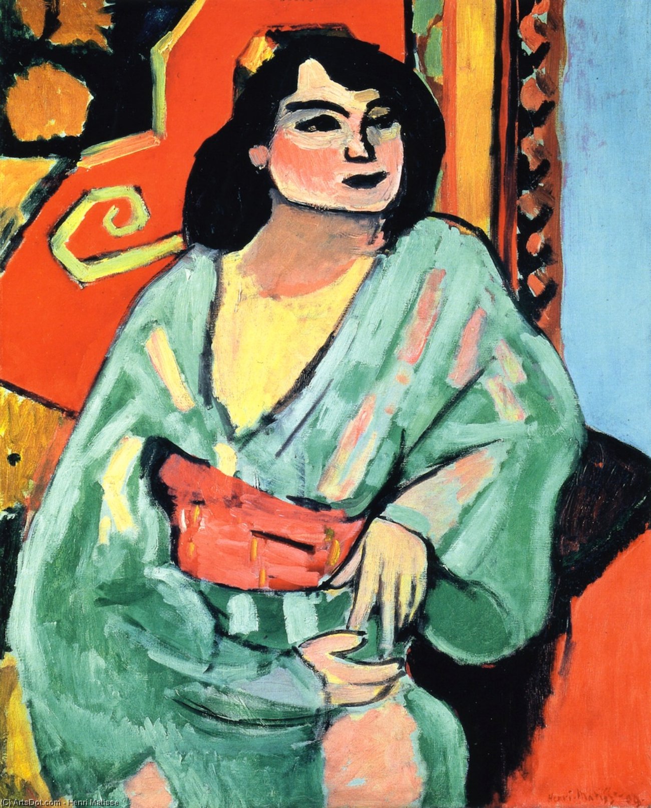Wikioo.org - The Encyclopedia of Fine Arts - Painting, Artwork by Henri Matisse - L'Algerienne