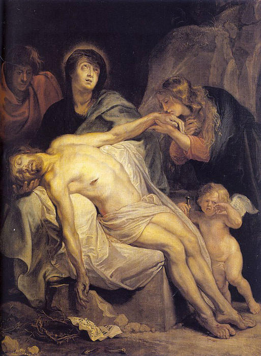 Wikioo.org - The Encyclopedia of Fine Arts - Painting, Artwork by Anthony Van Dyck - The Lamentation