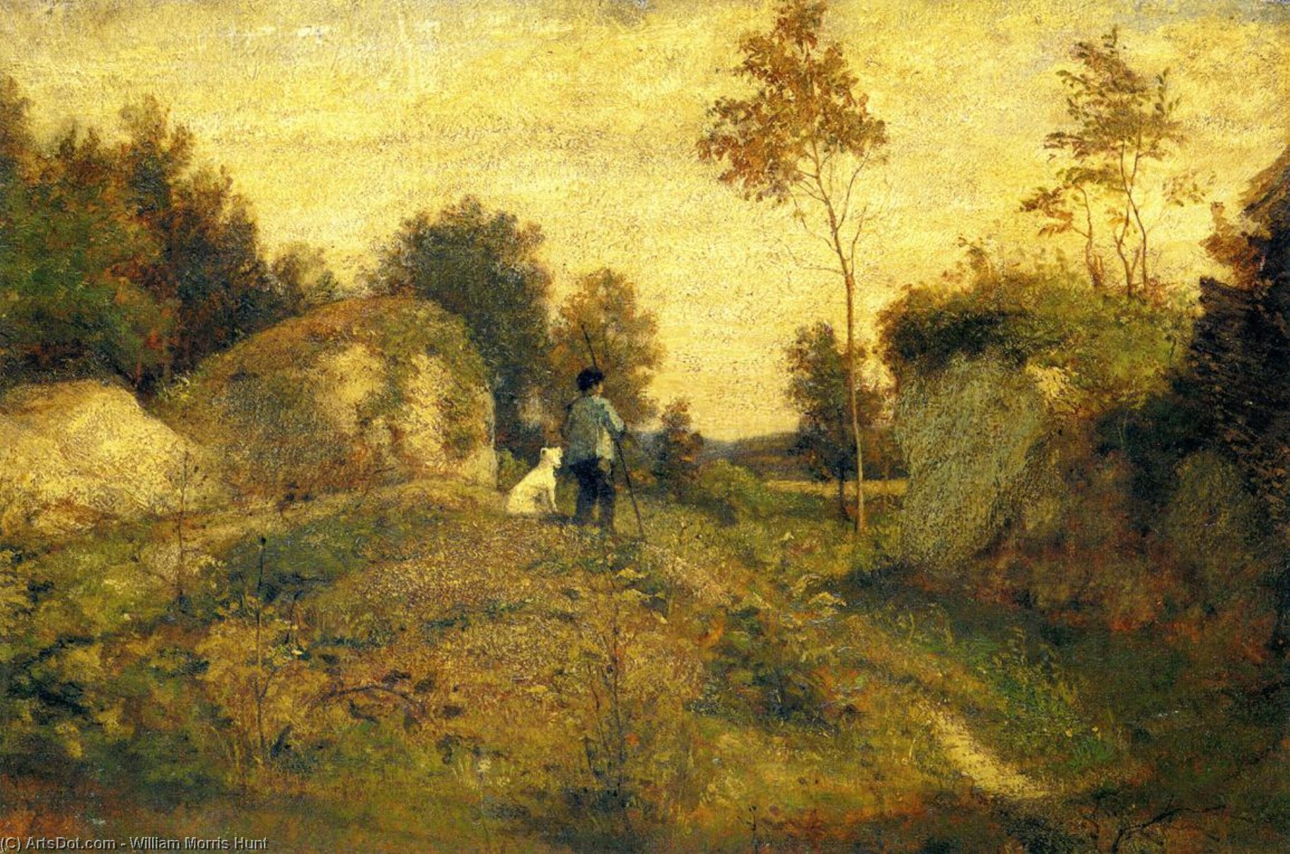 WikiOO.org - Енциклопедия за изящни изкуства - Живопис, Произведения на изкуството William Morris Hunt - Landscape