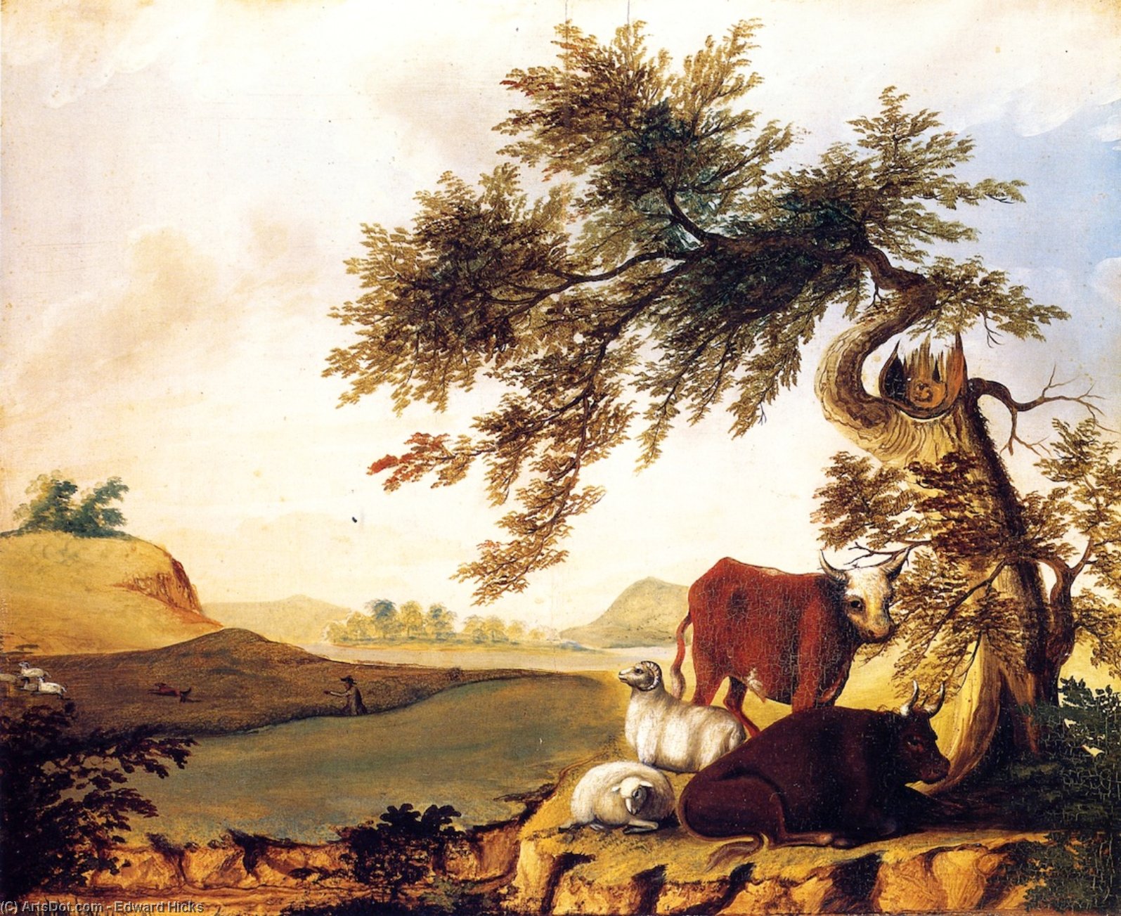 Wikioo.org - The Encyclopedia of Fine Arts - Painting, Artwork by Edward Hicks - Landscape