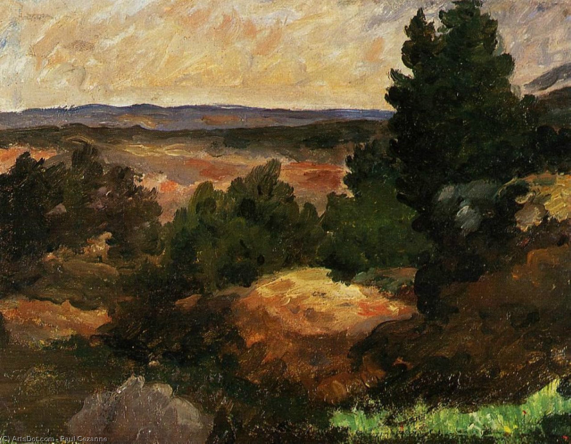 WikiOO.org - دایره المعارف هنرهای زیبا - نقاشی، آثار هنری Paul Cezanne - Landscape