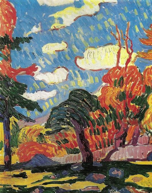WikiOO.org - Encyclopedia of Fine Arts - Maalaus, taideteos Giovanni Giacometti - Landscape