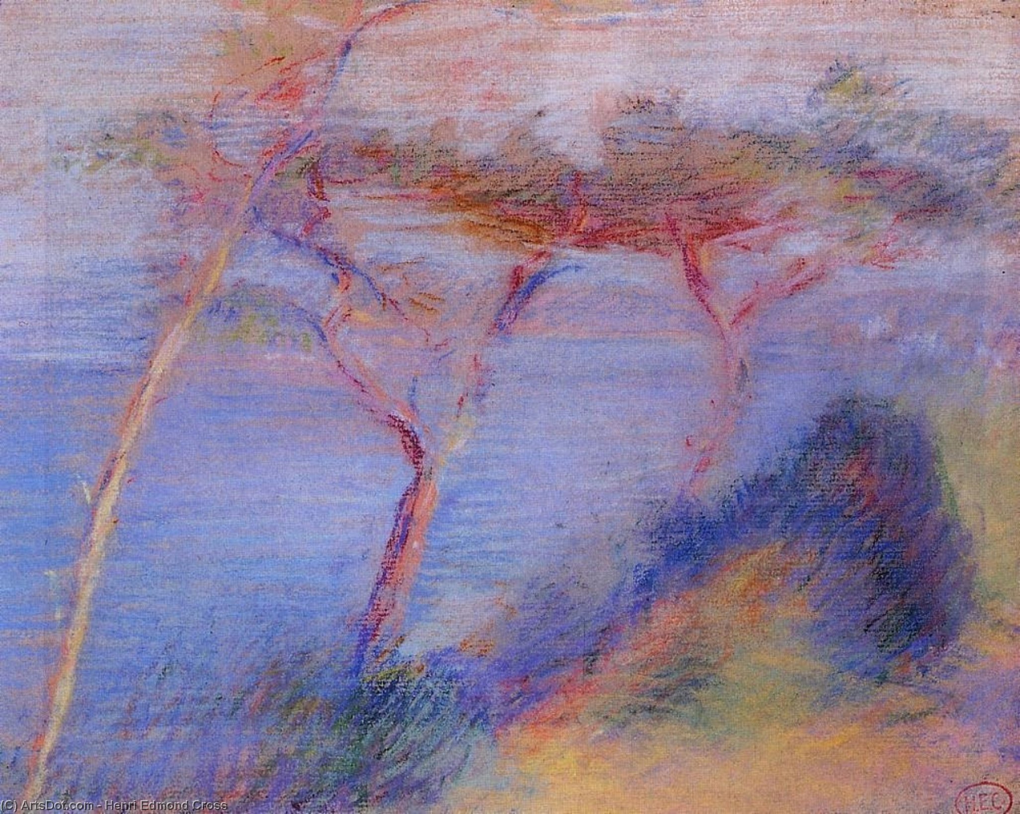 Wikioo.org - The Encyclopedia of Fine Arts - Painting, Artwork by Henri Edmond Cross - Landscape