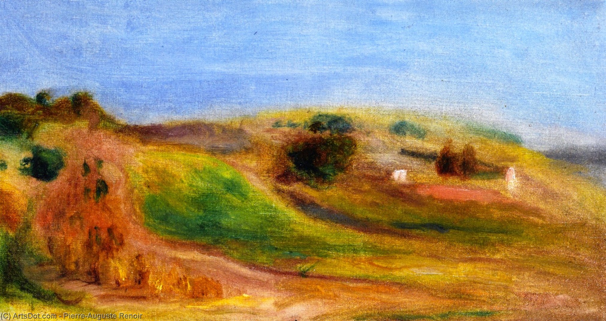 Wikoo.org - موسوعة الفنون الجميلة - اللوحة، العمل الفني Pierre-Auguste Renoir - Landscape (31)
