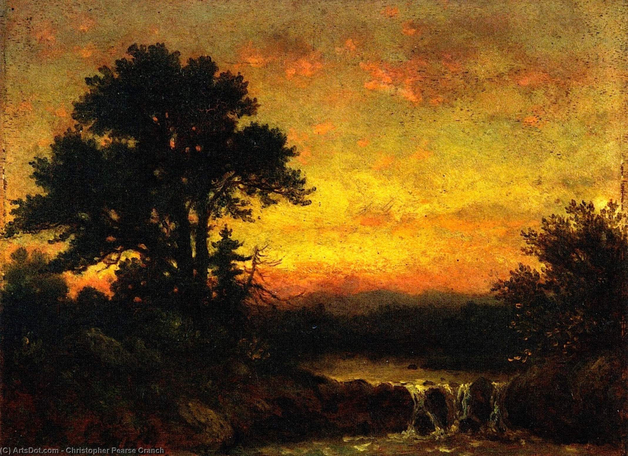 Wikioo.org – L'Enciclopedia delle Belle Arti - Pittura, Opere di Christopher Pearse Cranch - paesaggio