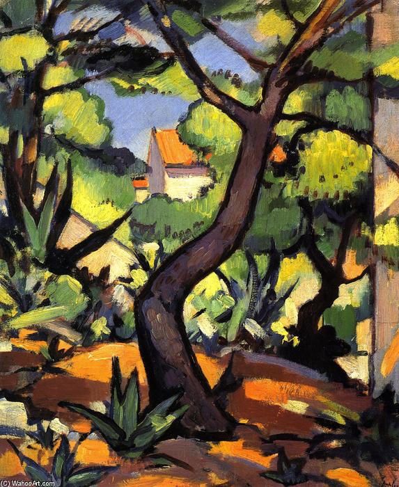 Wikioo.org - The Encyclopedia of Fine Arts - Painting, Artwork by Samuel John Peploe - Landscape at Cassis