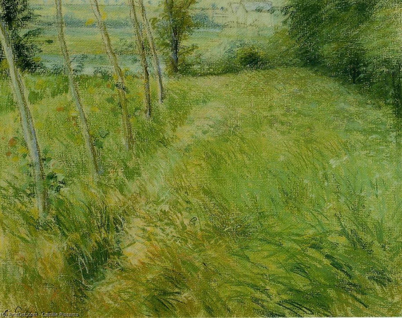 Wikioo.org - The Encyclopedia of Fine Arts - Painting, Artwork by Camille Pissarro - Landscape at Pontoise