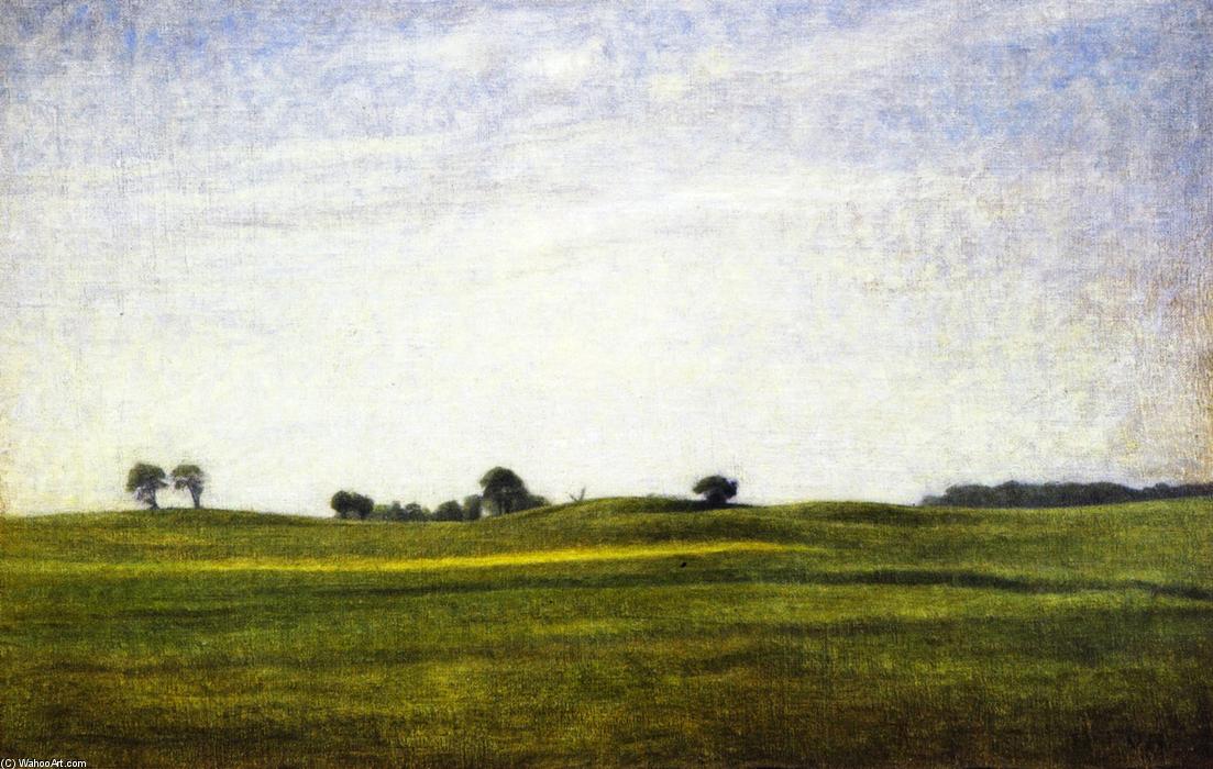 Wikioo.org - The Encyclopedia of Fine Arts - Painting, Artwork by Vilhelm (Hammershøi)Hammershoi - Landscape, Gentofte