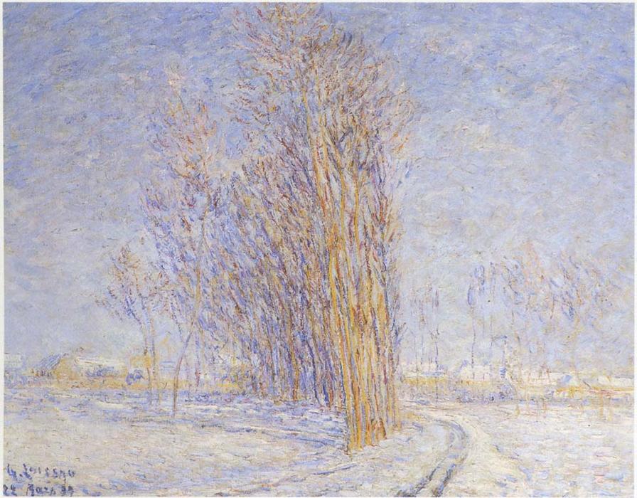 Wikioo.org - The Encyclopedia of Fine Arts - Painting, Artwork by Gustave Loiseau - Landscape in snow