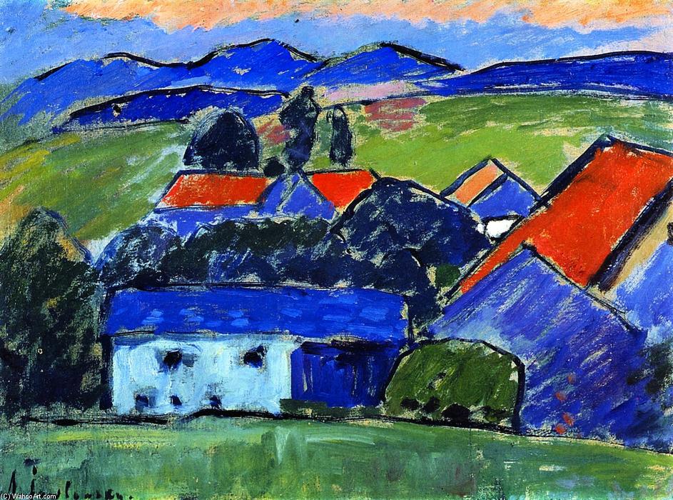 WikiOO.org - Енциклопедия за изящни изкуства - Живопис, Произведения на изкуството Alexej Georgewitsch Von Jawlensky - Landscape - Murnau