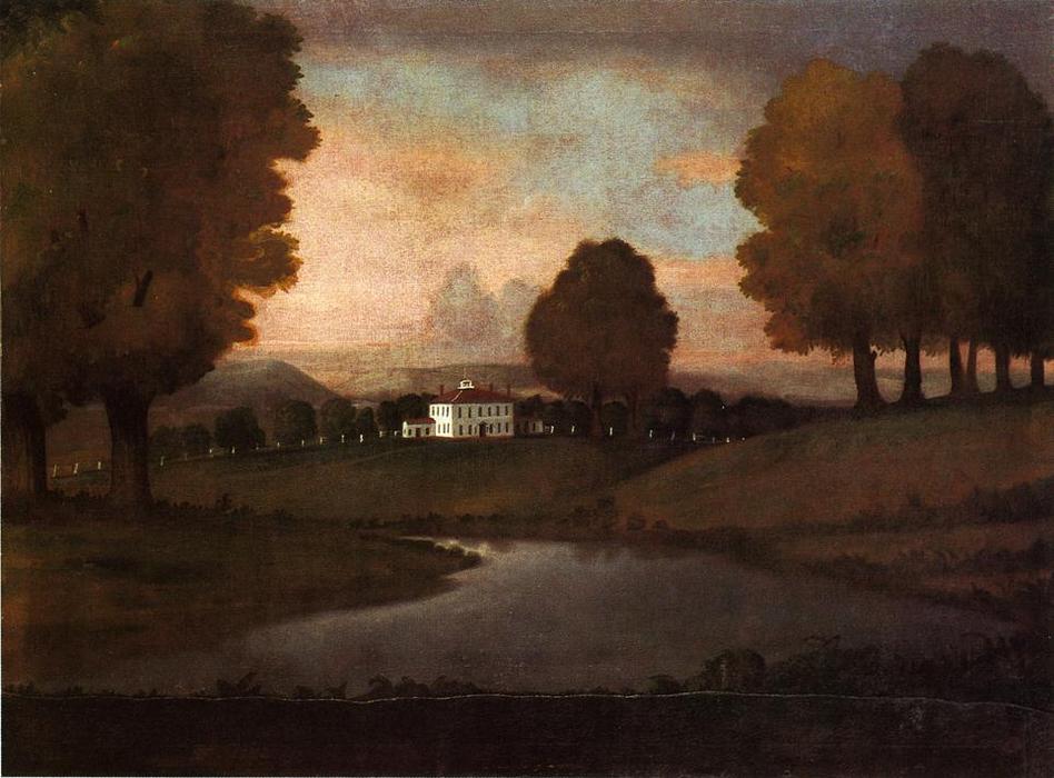 Wikoo.org - موسوعة الفنون الجميلة - اللوحة، العمل الفني Ralph Earl - Landscape of the Ruggles Homestead