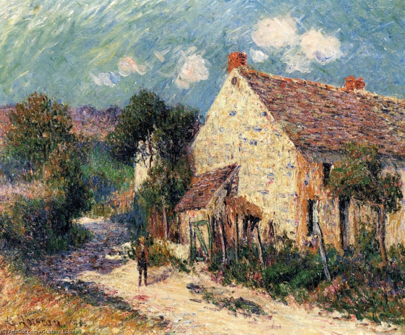 Wikioo.org - The Encyclopedia of Fine Arts - Painting, Artwork by Gustave Loiseau - Landscape of Seine et Oise