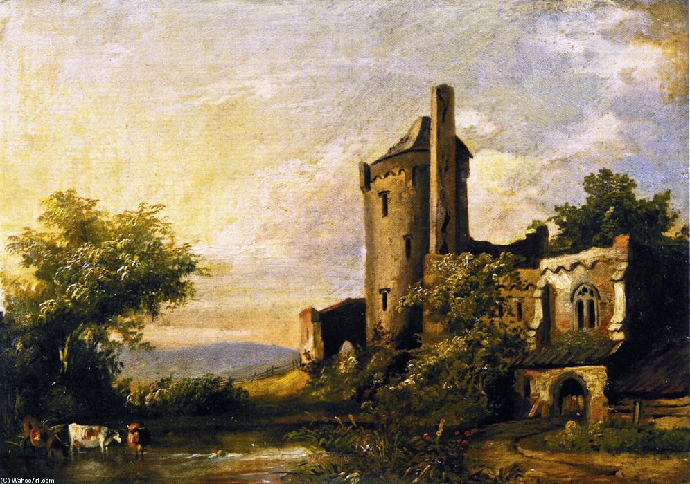 Wikioo.org - The Encyclopedia of Fine Arts - Painting, Artwork by Charles Henry Miller - Landscape with Castle