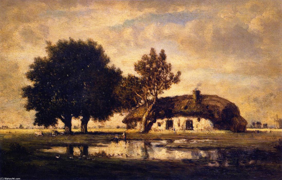 Wikioo.org - The Encyclopedia of Fine Arts - Painting, Artwork by Gilbert Munger - Landscape with Cottage