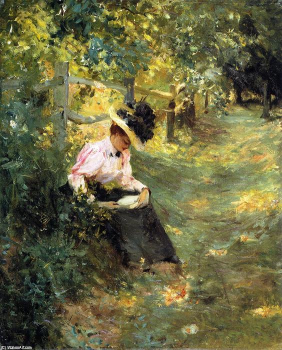 Wikioo.org - The Encyclopedia of Fine Arts - Painting, Artwork by Theodore Robinson - The Lane