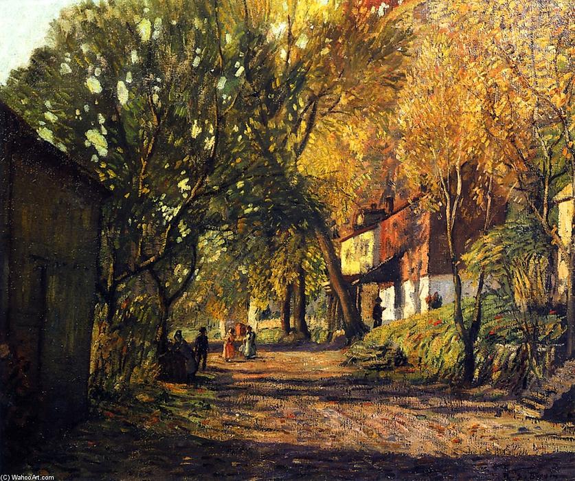 Wikioo.org - The Encyclopedia of Fine Arts - Painting, Artwork by Rae Sloan Bredin - A Lane in New Hope