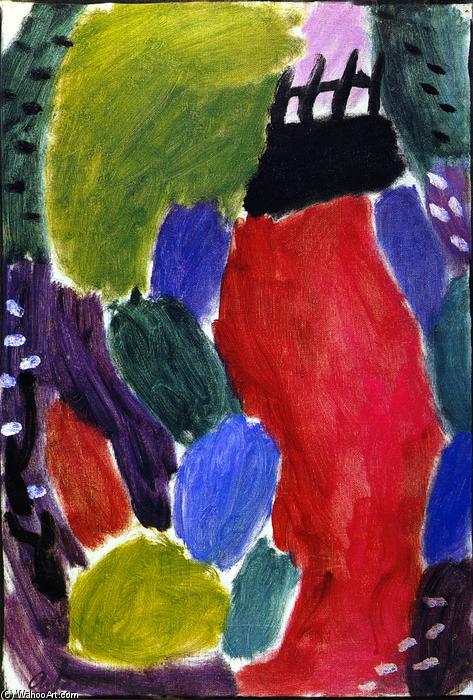 Wikioo.org - The Encyclopedia of Fine Arts - Painting, Artwork by Alexej Georgewitsch Von Jawlensky - Large Variation: Wide Path - Evening