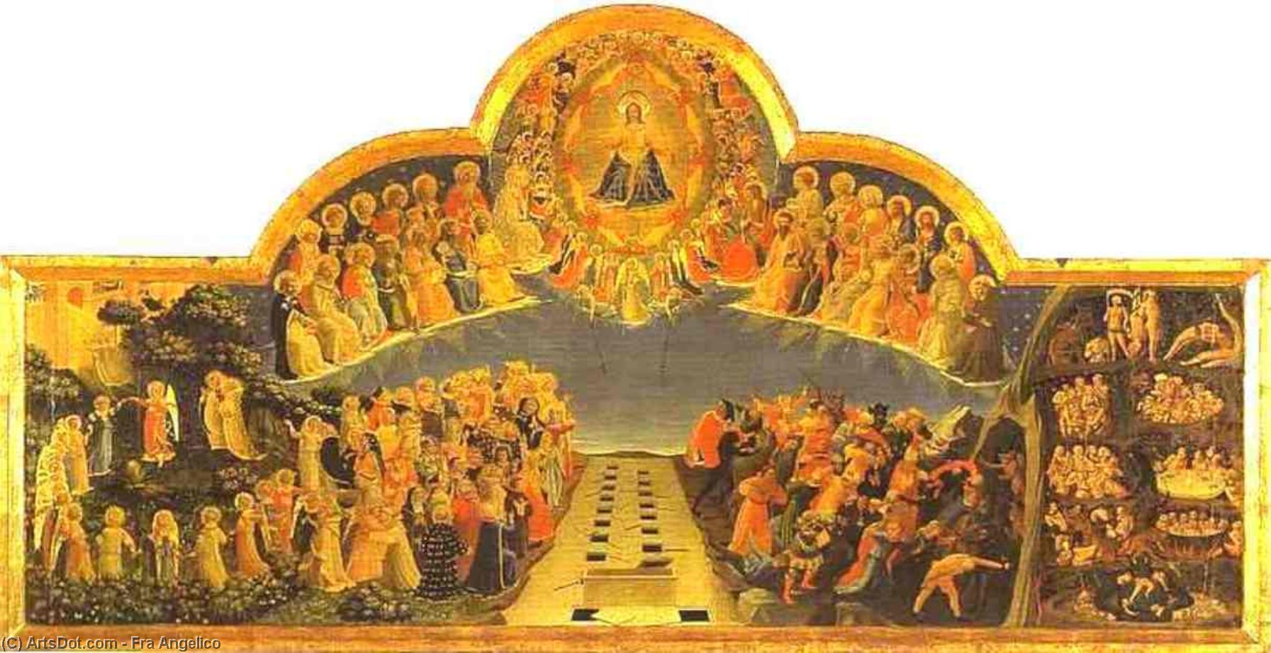 Wikioo.org - The Encyclopedia of Fine Arts - Painting, Artwork by Fra Angelico - The Last Judgement.