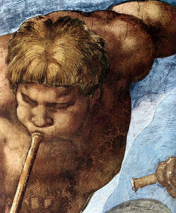 WikiOO.org - دایره المعارف هنرهای زیبا - نقاشی، آثار هنری Michelangelo Buonarroti - Last Judgment (detail) (10)