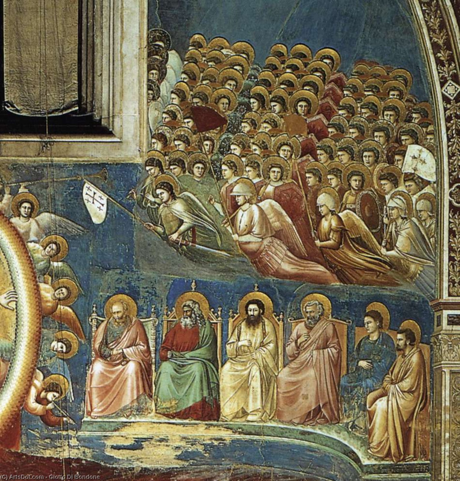 Wikioo.org - The Encyclopedia of Fine Arts - Painting, Artwork by Giotto Di Bondone - Last Judgment (detail 4) (Cappella Scrovegni (Arena Chapel), Padua)