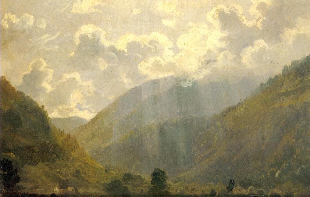 Wikioo.org - The Encyclopedia of Fine Arts - Painting, Artwork by Ivan Ivanovich Shishkin - Last sun rays (etude)