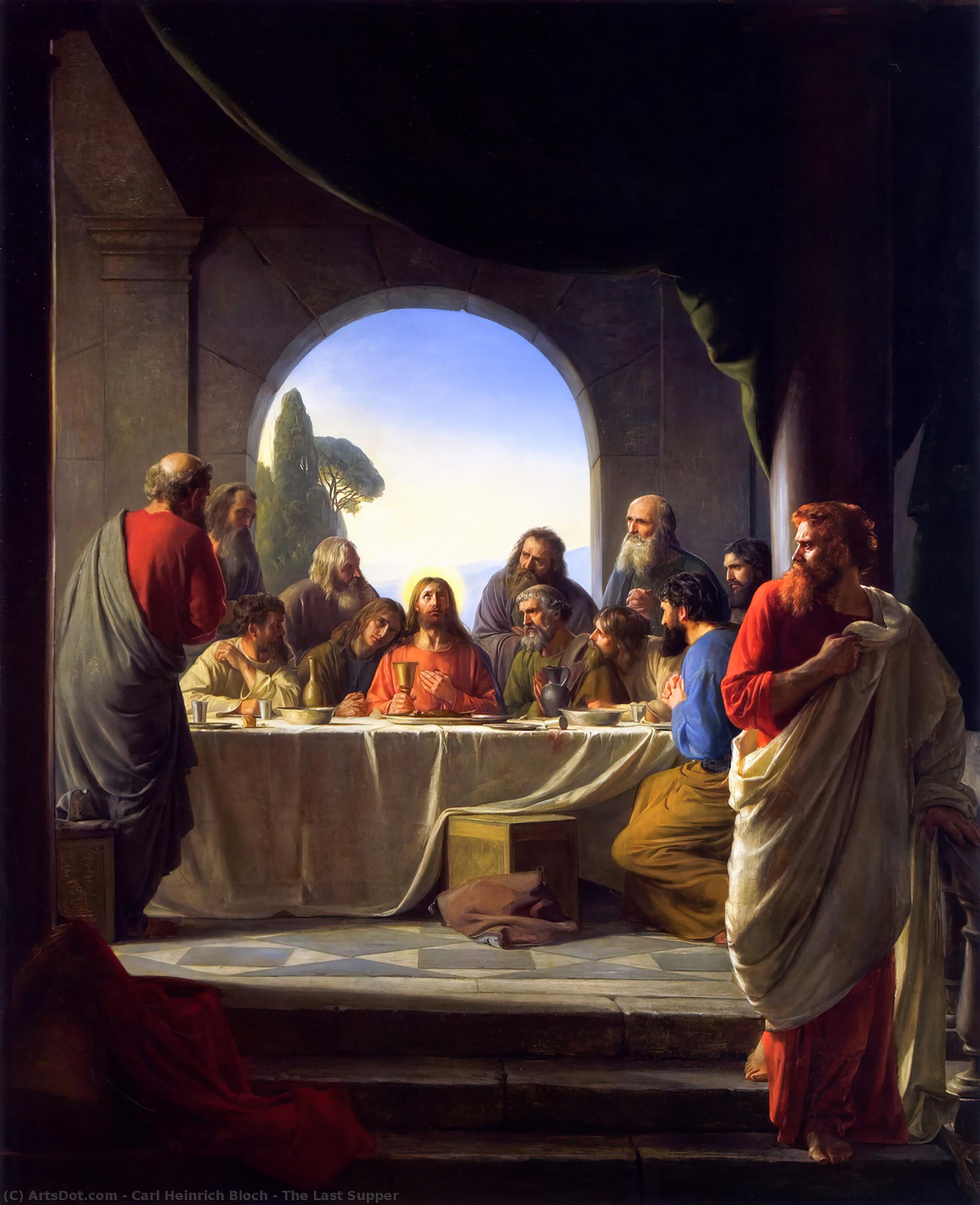 WikiOO.org - Encyclopedia of Fine Arts - Lukisan, Artwork Carl Heinrich Bloch - The Last Supper