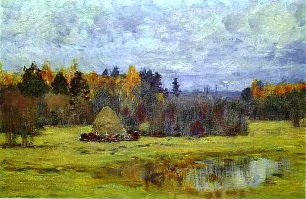 WikiOO.org - Encyclopedia of Fine Arts - Maleri, Artwork Isaak Ilyich Levitan - Late Autumn