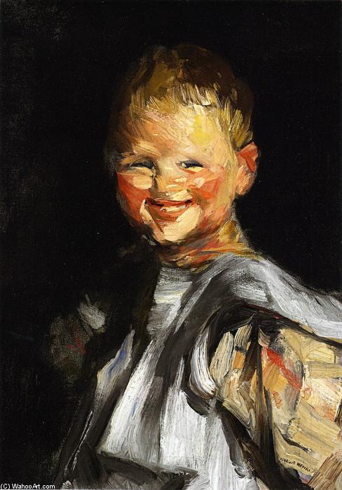 WikiOO.org - Encyclopedia of Fine Arts - Maalaus, taideteos Robert Henri - Laughing Child