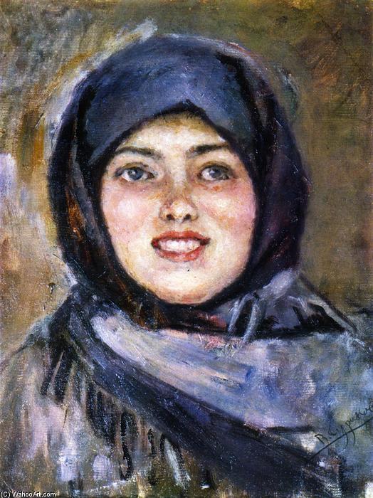 Wikioo.org - The Encyclopedia of Fine Arts - Painting, Artwork by Vasili Ivanovich Surikov - A Laughing Girl