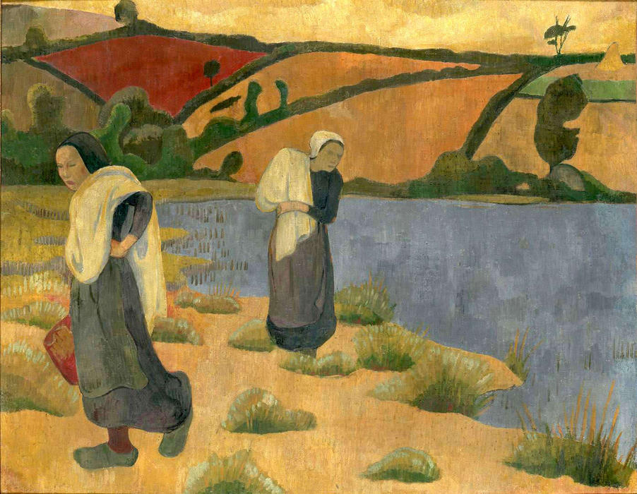 Wikioo.org - The Encyclopedia of Fine Arts - Painting, Artwork by Paul Serusier - Laundresses at the River