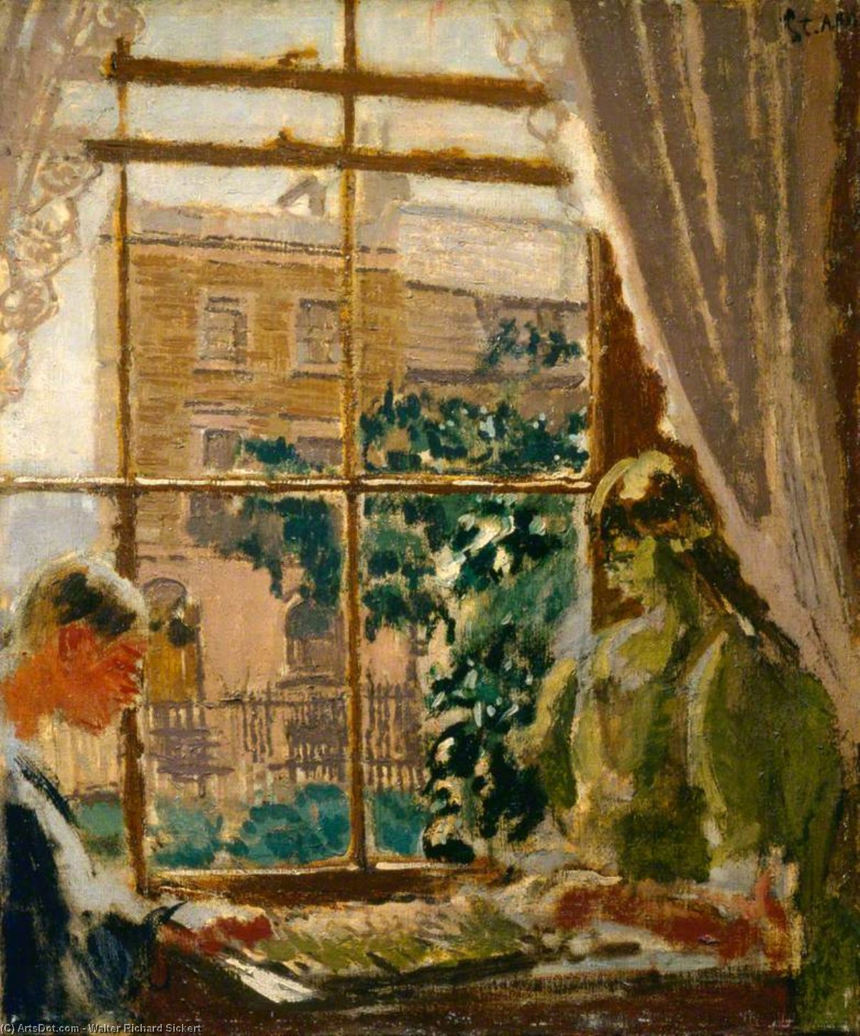 Wikioo.org - The Encyclopedia of Fine Arts - Painting, Artwork by Walter Richard Sickert - Laylock and Thunderplump