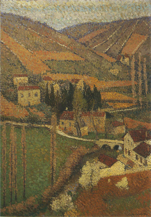 Wikioo.org - The Encyclopedia of Fine Arts - Painting, Artwork by Henri Jean Guillaume Martin - La Campagne