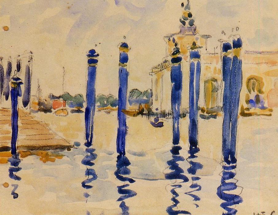 Wikioo.org – La Enciclopedia de las Bellas Artes - Pintura, Obras de arte de Henri Edmond Cross - La Doñana, Venecia